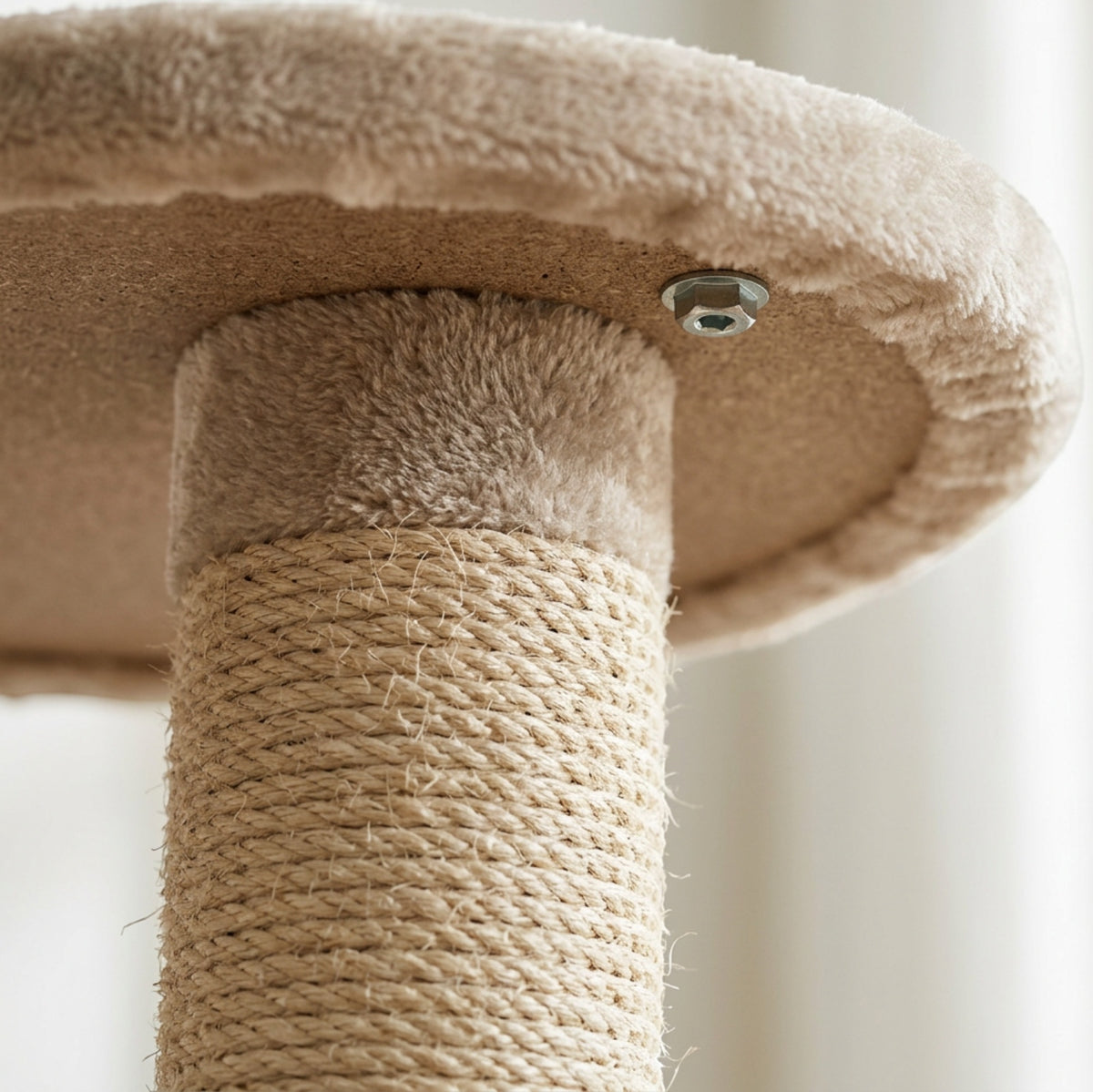 Briw Compact Cat Tree with Condo 88 cm Oatmeal - Detail view