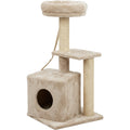 Briw Compact Cat Tree with Condo 88 cm Oatmeal - Product view
