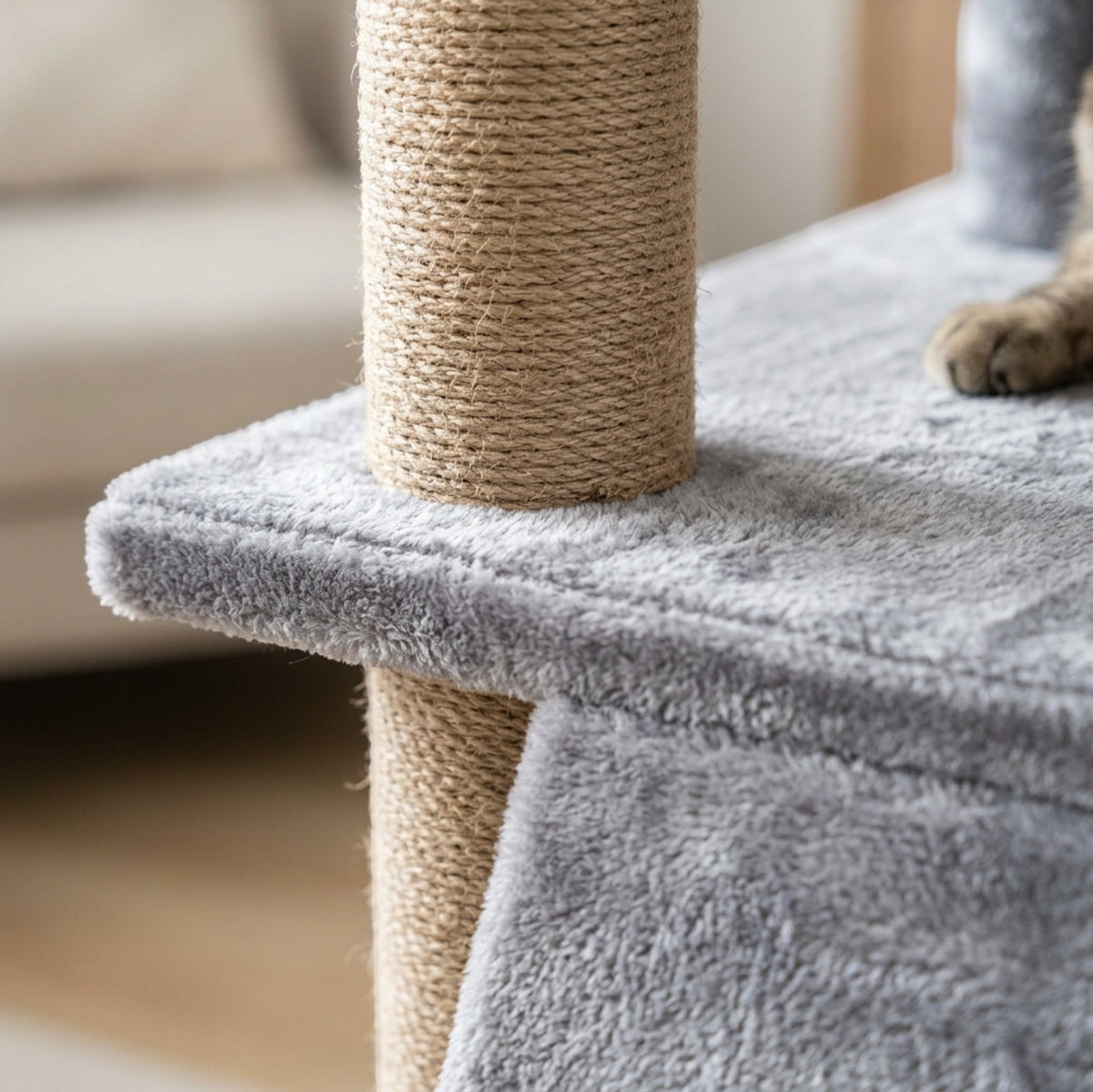 Briw Multi-Platform Cat Tower 155 cm Mist Gray - Detail view