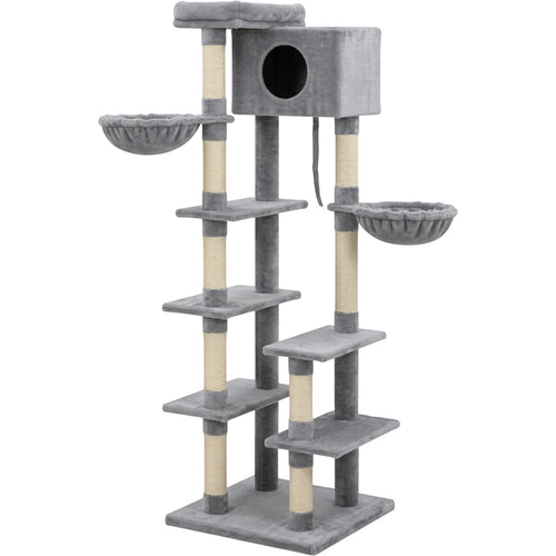 Briw Multi-Platform Cat Tower 155 cm Mist Gray - Product view